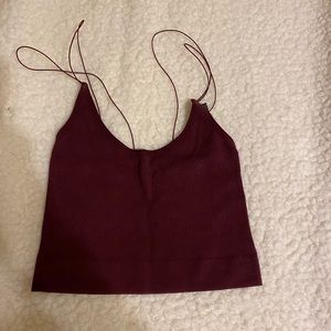 Urban outfitters maroon crop top